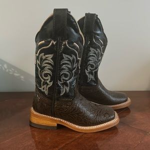 Real leather toddler cowboy boots